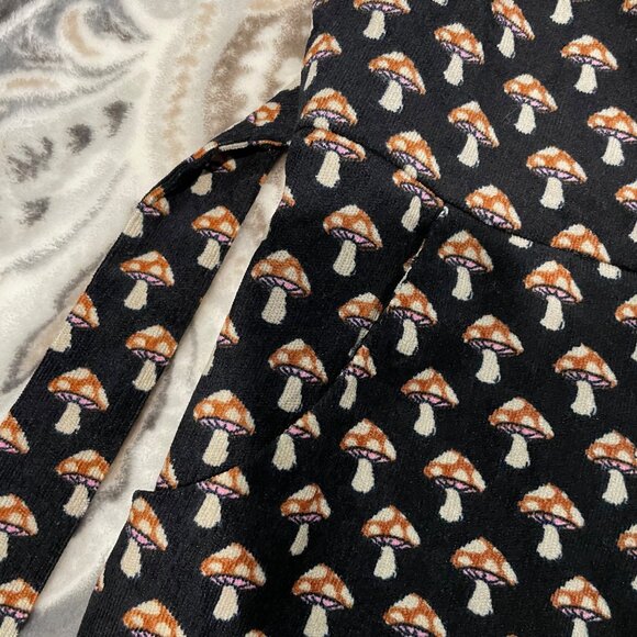 Mushroom Courduroy Dress M - Picture 3 of 4